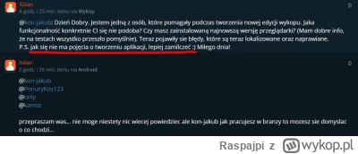 Raspajpi - - Odwal fuszerkę
- Wywal testy bo cały czas  wyskakują jakieś błędy 
- Wrz...