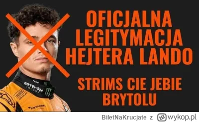 BiletNaKrucjate - #f1 Przypominam towarzysze jakie macie legitymacje