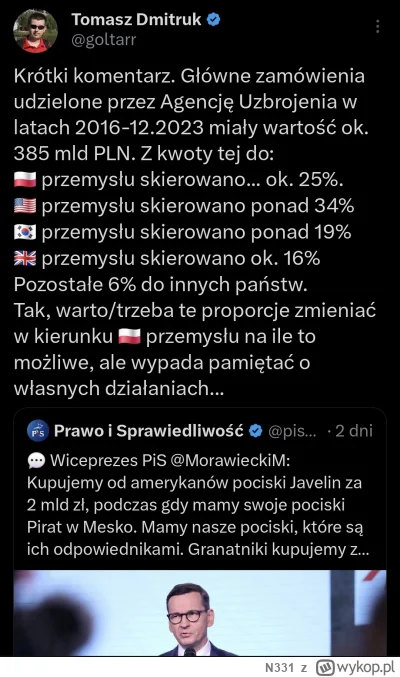 N331 - Najbardziej patriotyczny rząd ( ͡° ͜ʖ ͡°)

#polska #polityka #bekazpisu