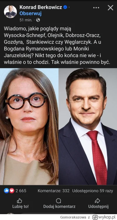 Gomorakazowa - to ma być to wywracanie stolika i nowa jakość xD 

wymieni wszystkich ...