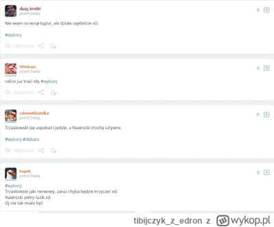 tibijczykzedron - #wybory na wykopie 50 na 50 :)