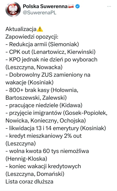 Niebieski40 - #bekazpisu #polityka #wybory #polska 

Dorzucić do tego likwidację proj...