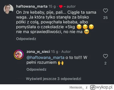 Henson_ - Smieszy mnie to jak kobiety mowią ze mało jedzą i nie mogą schudnąć pewnie ...