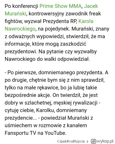CipakKrulRzycia - #muranski  #polityka #bekazpisu #famemma #primemma 
Karolek odwiedz...