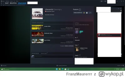 FranzMaurerrr - Tak teraz patrzyłem na listę znajomych i popatrzyłem na gościa z któr...