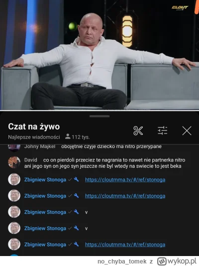 nochybatomek - #famemma czemu zbyszek wysyła reflinki na clout? XD