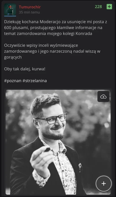 rolnik_wykopowy - Moderatorskie downy w formie. 

Oczywiście wpis gdzie jakieś przygł...