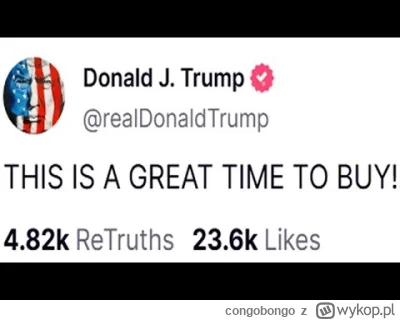 congobongo - https://youtu.be/_UoF3YwsDqw?si=Db7F5DR7ICsbo33b

#trump #gielda #usa #p...