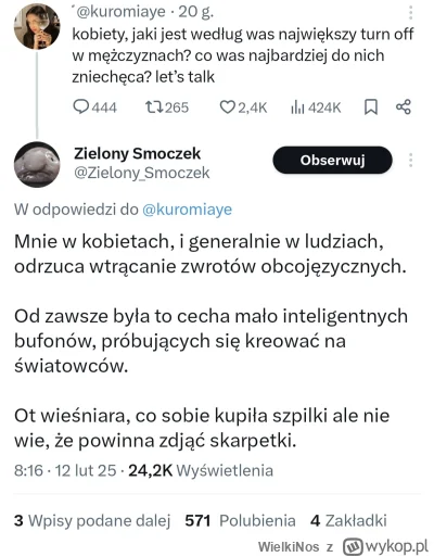 WielkiNos - O jaki rel.

#bekaztwitterowychjulek #jezykpolski #takaprawda