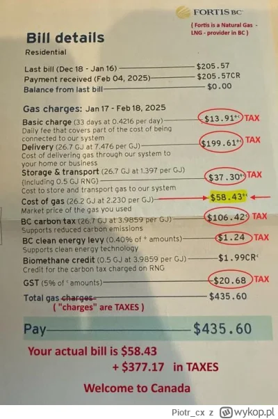 Piotr_cx - Jak by się ktoś zastanawiał jak wygląda rachunek za gaz do domowego użytku...