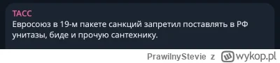 PrawilnyStevie - #wojna #rosja #ukraina UE w 19 pakiecie sankcji zakazała dostarczani...