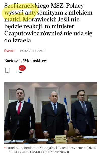 GarbatyNosek2 - @RKN
To oczywiste przecież Polacy antysemityzm wypili wraz z mlekiem ...