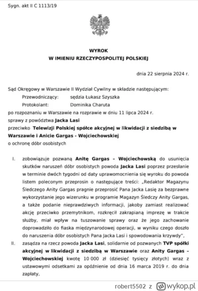 robert5502 - Jeden z najlepszych policjantów i dyrektorów CBA  wygrał w I inst. proce...