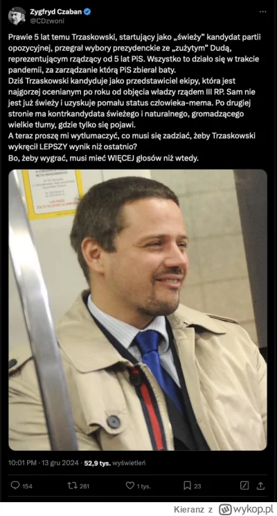 Kieranz - Pisowski propagandysta CwelDzwoni zapomniał, że w czasie poprzednich wyboró...