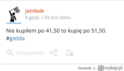 Gensek - @jombsik: Myśl pozytywnie! Kupisz po 41.50!