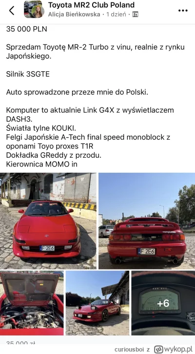 curiousboi - Jadę jutro to zobaczyć, mam taką samą ale N/A i w wiele gorszym stanie, ...