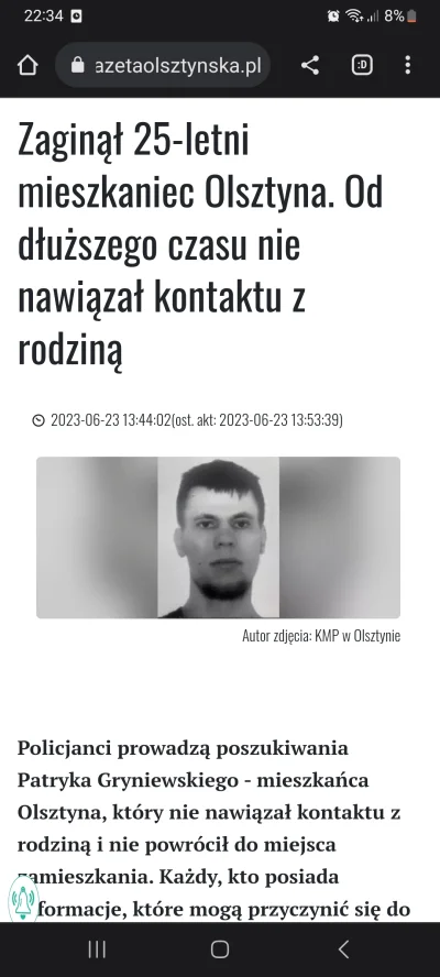 oficjalniemartwa - Oczywiście o zaginionych chłopach nikt nic nie mówi, więc udostępn...