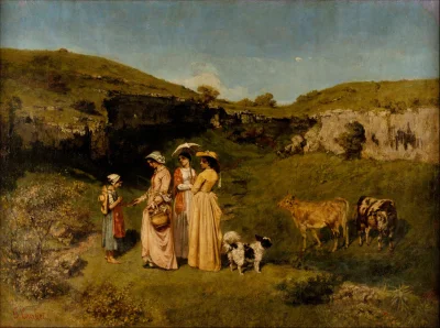 Bobito - #obrazy #sztuka #malarstwo #art

Gustave Courbet, Młode damy ze wsi, 1851-18...
