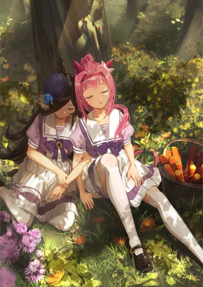 JustKebab - #anime #randomanimeshit #umamusume #haruurara #riceshower