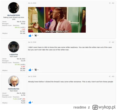 readme - Ciekawe, że jest pod tym mega dużo rasistowskich komentarzy w kierunku biały...