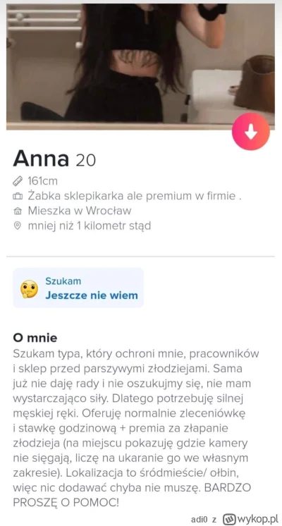 adi0 - Tinder- poflirtujesz, poruchasz i znajdziesz pracę.

#tinder #logikarozowychpa...