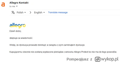 Pompeqijusz - Zapomniałem jeszcze o mailu zaprzeczającym że zostaną mu wypłacone jaki...