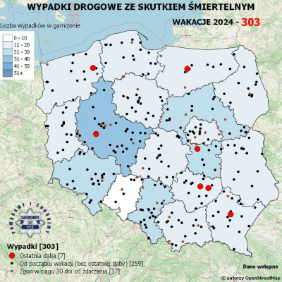 Salido - Minął 58. (z 73) dzień wakacji. 

W ciągu ostatniej doby miało miejsce 7 wyp...