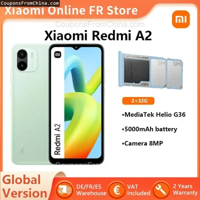 n____S - ❗ Xiaomi Redmi A2 G36 2/32GB [EU]
〽️ Cena: 75.20 USD (dotąd najniższa w hist...