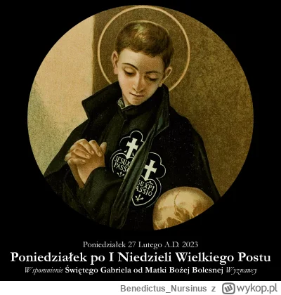 BenedictusNursinus - #kalendarzliturgiczny #wiara #kosciol #katolicyzm

Poniedziałek ...