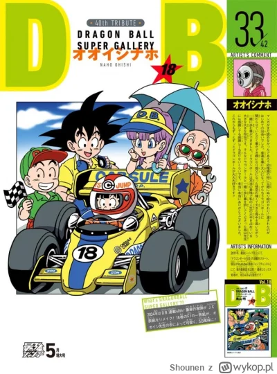 Shounen - Okładka jednego z tomów DB w wykonaniu Naho Ohishi, autorki mangi Dragon Ba...