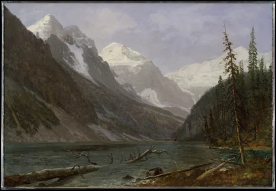 Loskamilos1 - Kanadyjskie góry(jezioro Louise), Albert Bierstadt, rok 1889.

#necrobo...