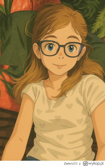 Zwierz33 - Dałem a.i. zdjęcie ex żeby zrobiło giblii i tak wg. a.i. wygląda ex jako p...