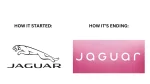 monky - Jaguar zmienił logo. Po lewej dotychczasowe logo Jaguara. Po prawej nowe logo...
