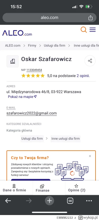 EMMM2222 - @Gilgamesz69 po co gadasz głupoty skoro zweryfikowanie tego maila zajmuje ...