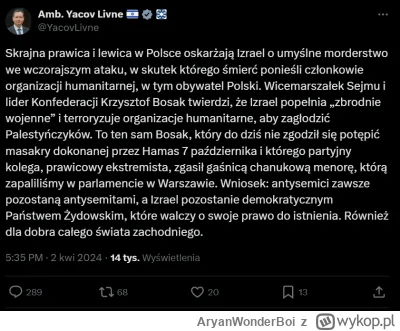 AryanWonderBoi - Ambasador nieistniejącego Państwa w Polsce zabrał głos na tt.

To je...