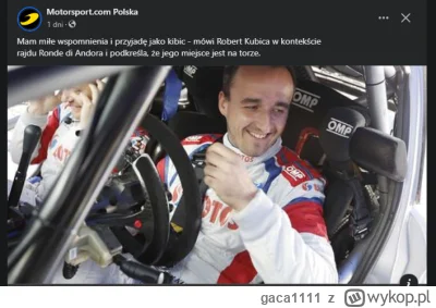 gaca1111 - #f1 

Podróżnik w czasie: przesuwa krzesło

Robert Kubica: