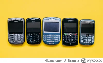 NieznajomyUBram - A mi się przypomniały te telefony Blackberry.
One chyba uchodziły z...