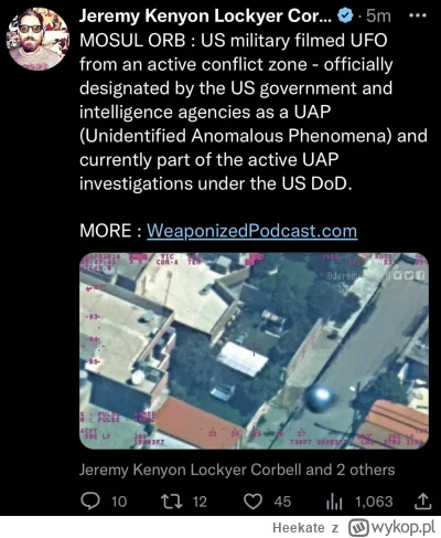 Heekate - >Armia USA sfilmowała UFO z aktywnej strefy konfliktu - oficjalnie wyznaczo...