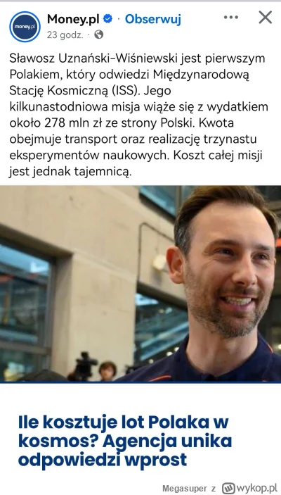 Megasuper - Jeśli to jest prawda - no to niezły skandal. 278 milionów poto aby chłop ...