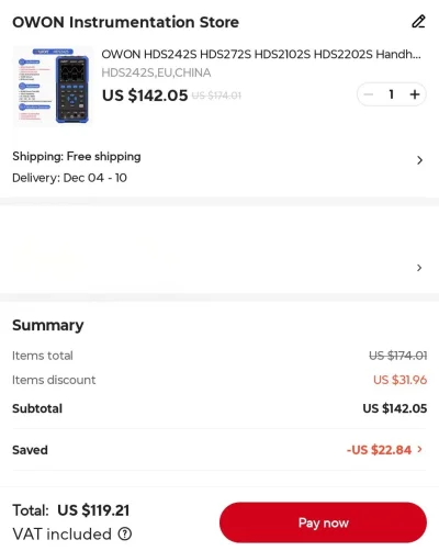 krzychuu3 - >Za około 500 Owon HDS242 (s).

@Fikster: obecnie nawet trochę taniej jak...