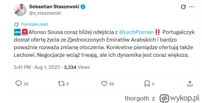 thorgoth - Tajemnicza, nawracająca kontuzja Sousy zaczyna się wyjaśniać
#mecz #lechpo...