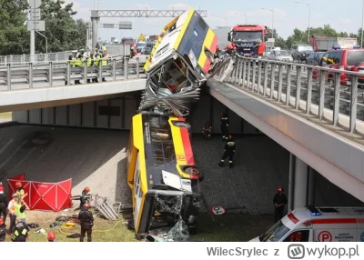 WilecSrylec - Pamiętacie jak kilka lat temu w Warszawie spadł autobus z wiaduktu? Zgi...