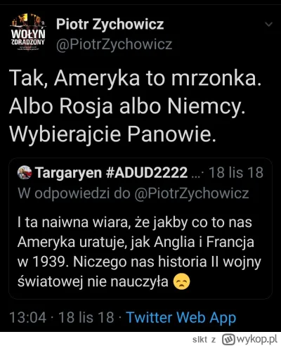 slkt - Reminder, że dobry kolega Wolskiego czyli Piotr „Kciuk” Zychowicz, powtarza po...