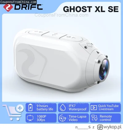 n____S - ❗ Drift Ghost XL Snow Edition Action Camera 1080P
〽️ Cena: $98.06 (dotąd naj...