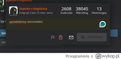 Proogramista - @zbyszko-z-bogdanca: Biedny uposledzony sezonowiec..... Cyk #czarnolis...