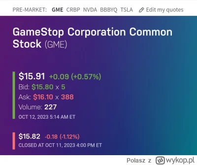 Polasz - Lista obecności premarket
#gme