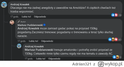 Adriian321 - Czemu Pudzianowski świruje jak ktoś porusza temat zawodów Arnold Strongm...