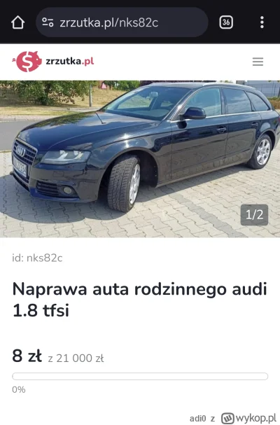 adi0 - Ludzie to już się robią coraz bardziej bezczelni z tymi zrzutkami. 
21k na nap...