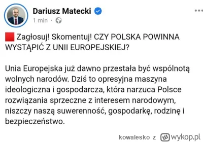 kowalesko - #polityka i ta partia ma około 30 % XD