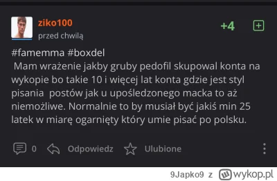 9Japko9 - Kocham to, że jak nie idziesz linią aktualnych wykopowych nastrojów, to jes...